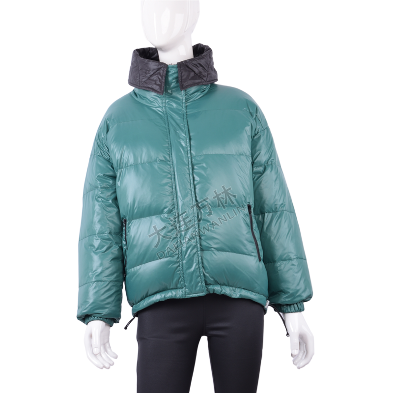 撞色雙面面包羽絨服服