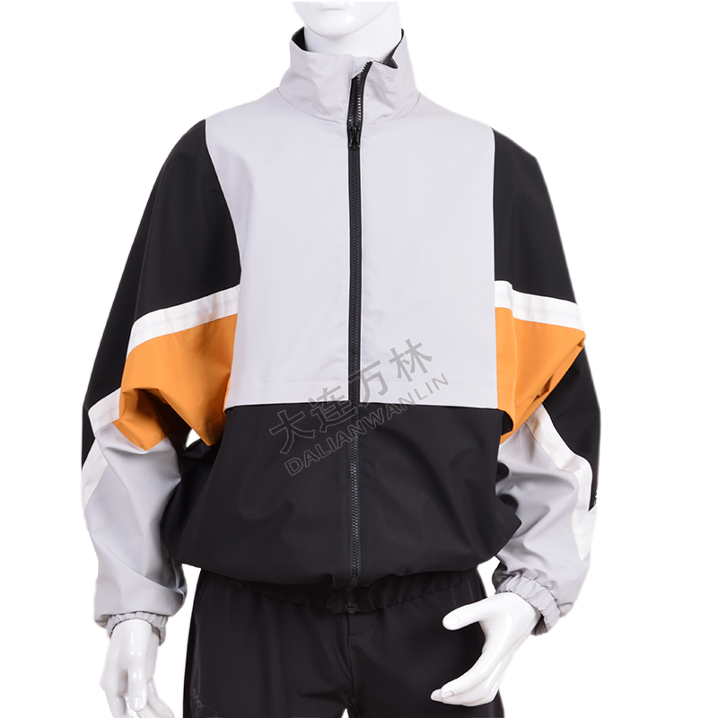 拼接立領(lǐng)夾克