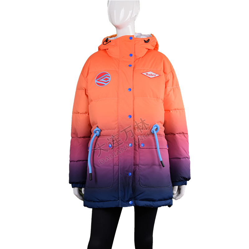 女士休閑漸變寬松羽絨服