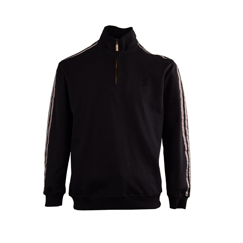 男士運(yùn)動套頭半拉鏈外套