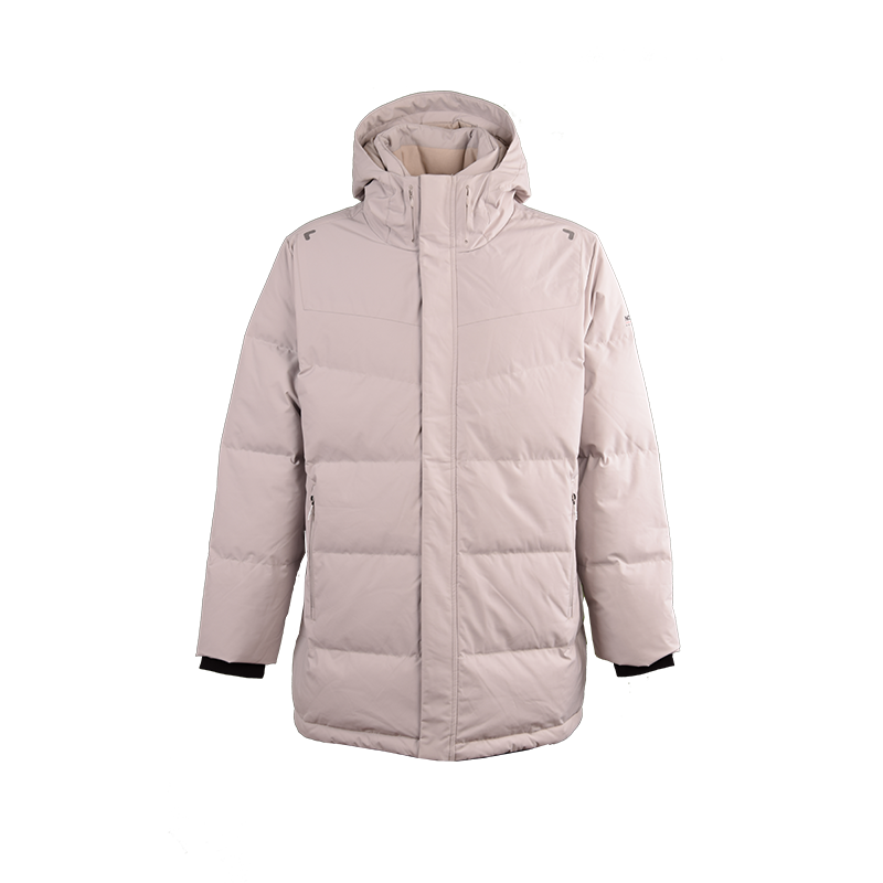 男士連帽中長(zhǎng)款羽絨服