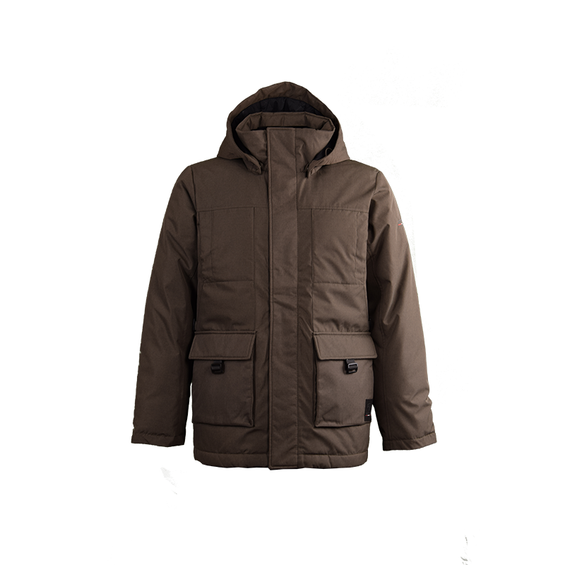 男士連帽多兜羽絨服
