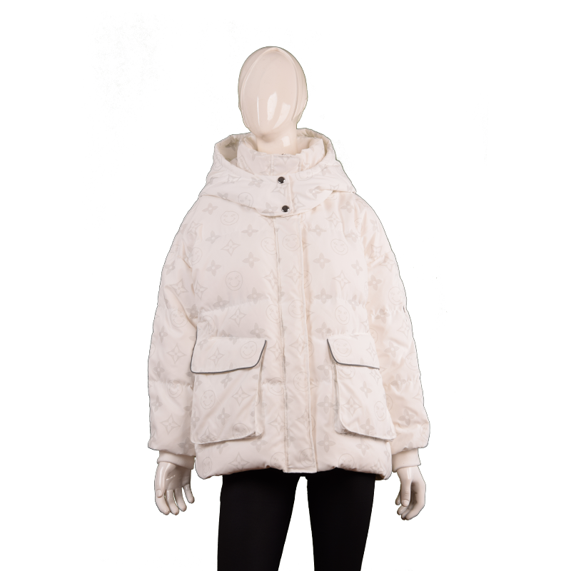 女士印花短款羽絨服