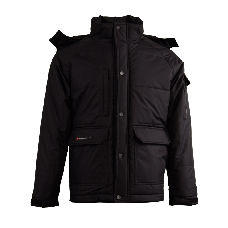 男士連帽可拆卸棉服外套