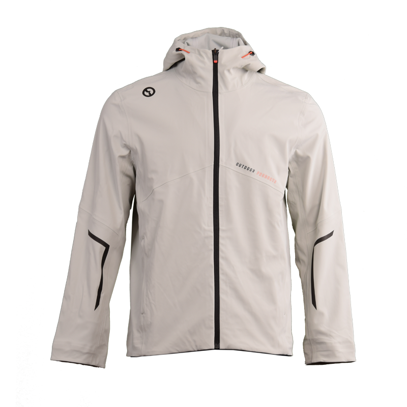 男士純色壓膠防風(fēng)戶外外套